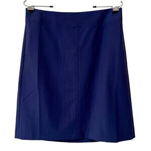 American Airlines Lands End Navy Skirt Womens 6 Petite Uniform OEKO TEX Pockets